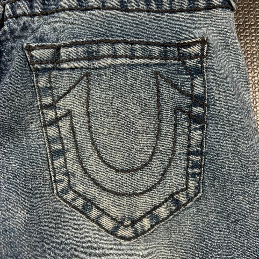 True Religion Jeans Mens 31x33 BLue Ricky Big T Relaxed Straight